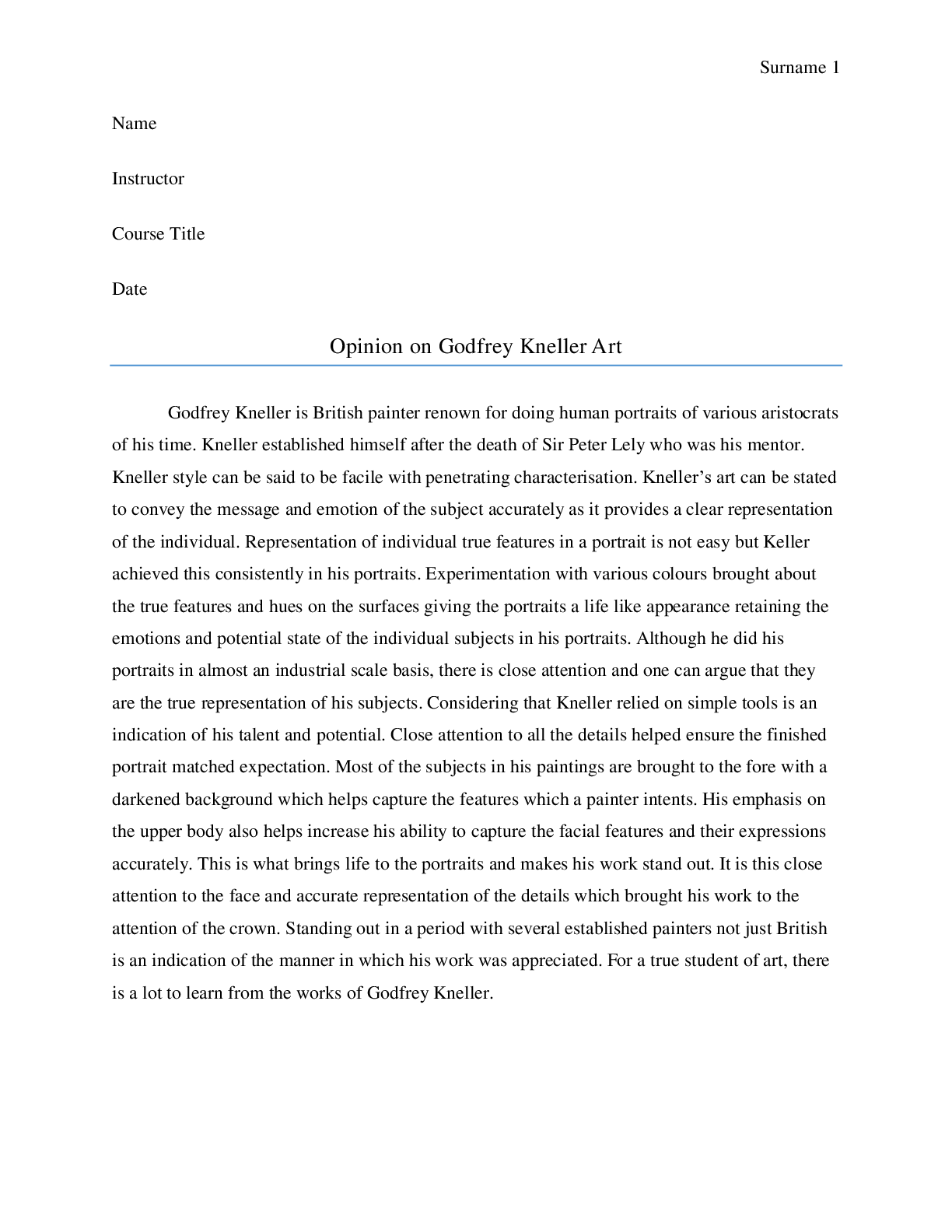 Preview image for Opinion on Godfrey Kneller Art